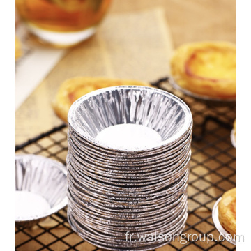Tasses en aluminium jetable domestiques pour tarte aux œufs